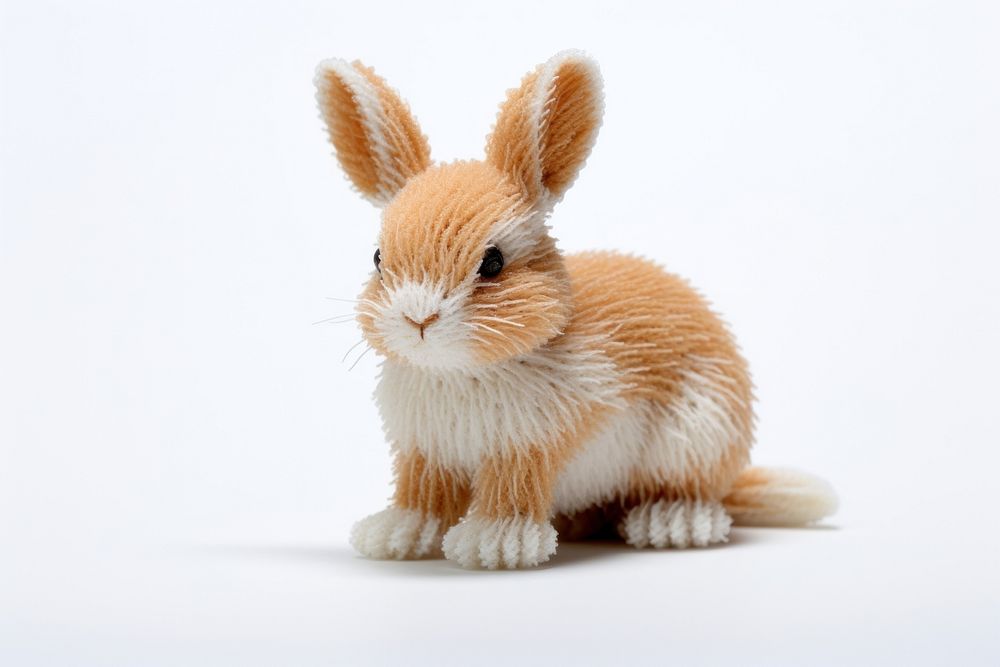 3D pixel art of a bunny animal mammal pet.