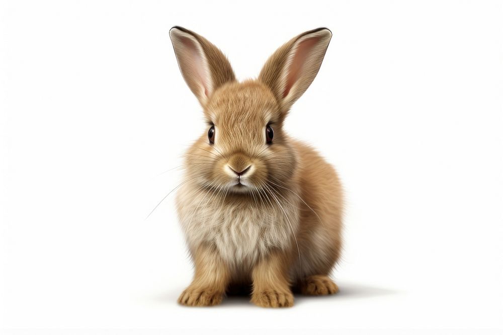 3D pixel art of a bunny mammal animal rodent.