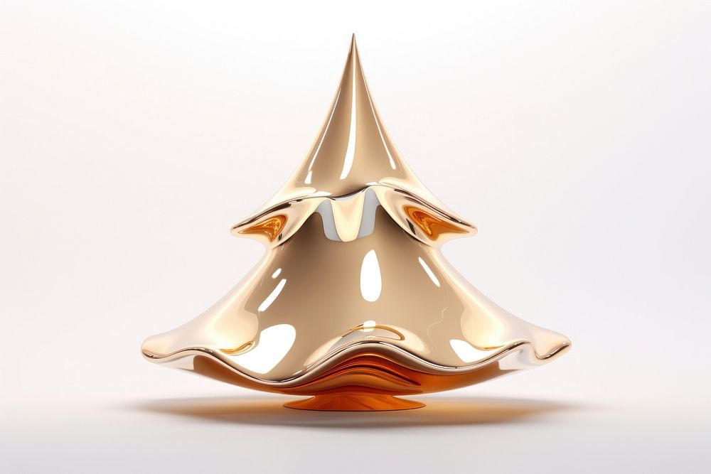 3d render of a christmas tree in surreal abstract style white background invertebrate celebration.