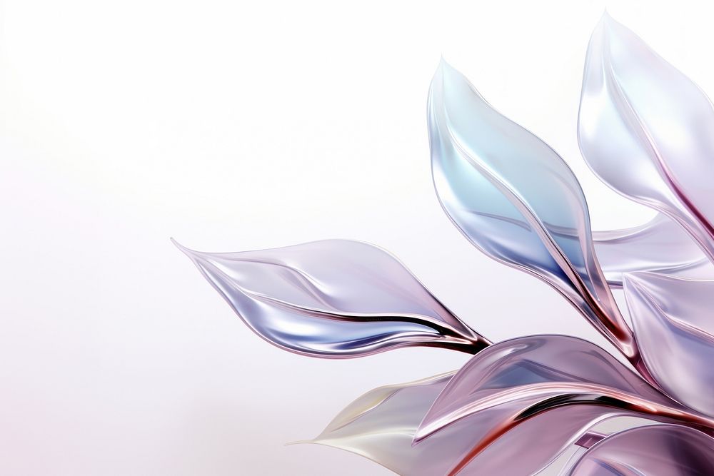 3d render of a leaves border in surreal abstract style backgrounds pattern petal.
