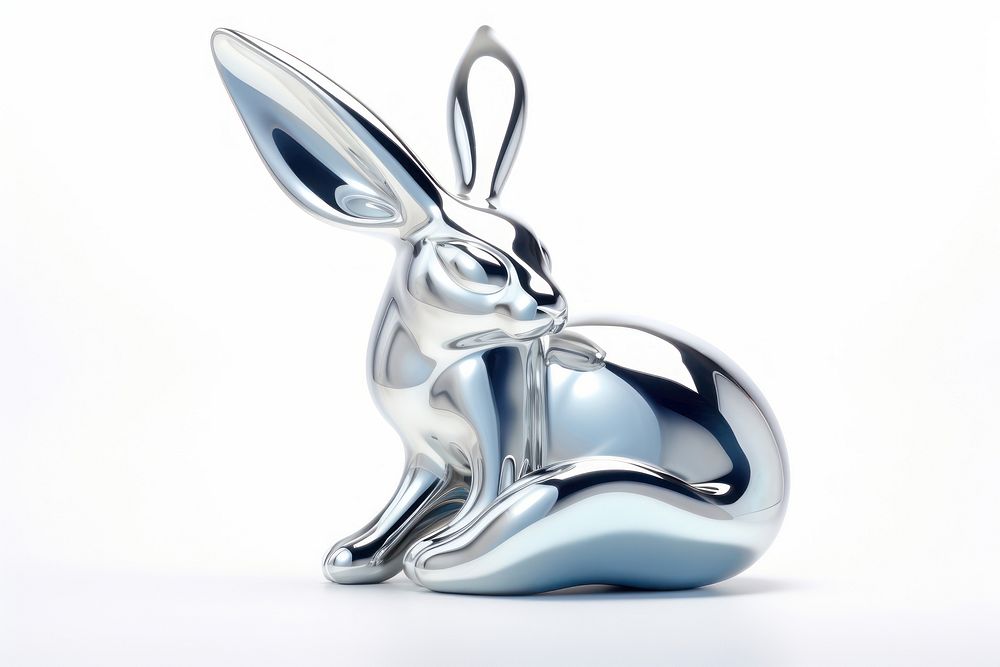 3d render of a rabbit in surreal abstract style animal mammal rodent.