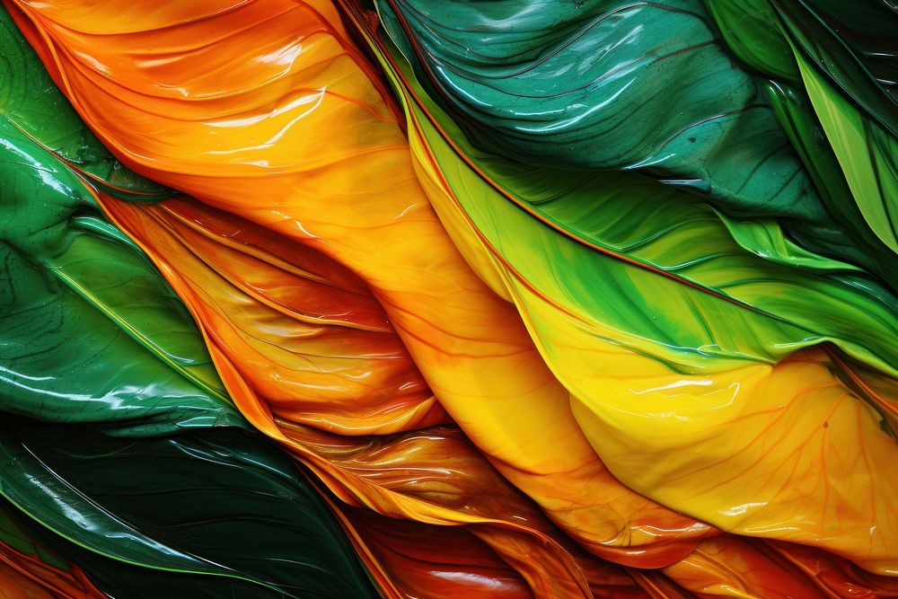 Colors abstract paint festival leaf orange green yellow backgrounds textured pattern.