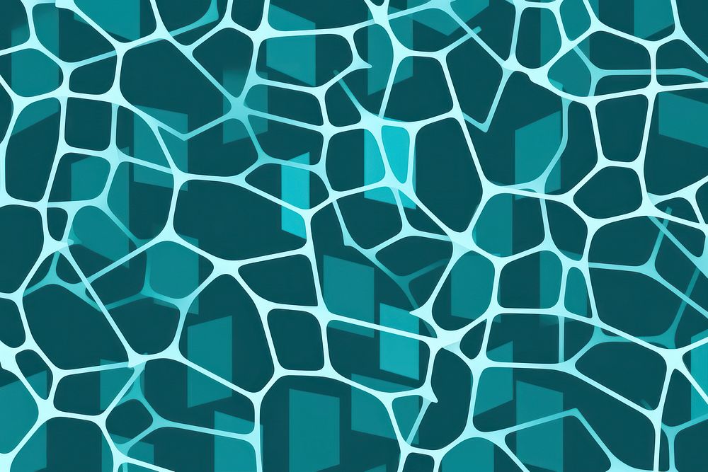 Complex interplay thick lines backdrop pattern backgrounds turquoise.