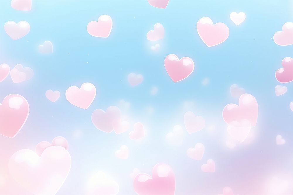 Cloud hearts and glister backgrounds abstract petal.