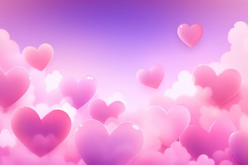 Cloud hearts neon backgrounds abstract pink.