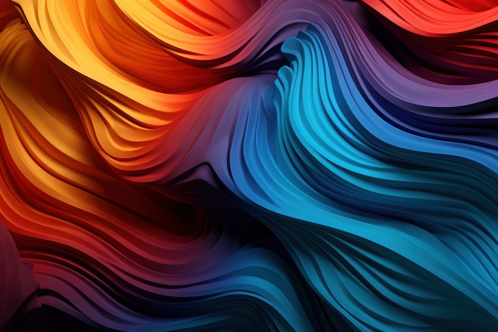 A stunning 3D render of an abstract multicolor spectrum backgrounds pattern accessories.