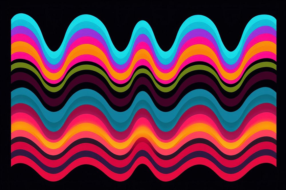 Wave abstract graphics pattern.