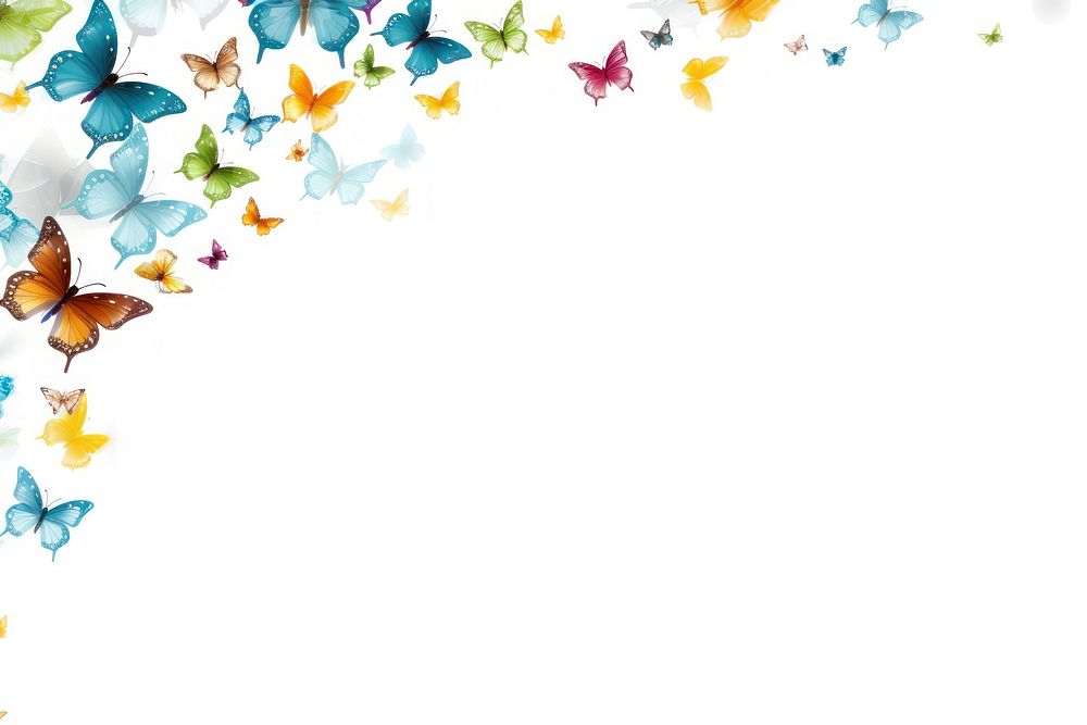 Butterfly line horizontal border backgrounds outdoors pattern.