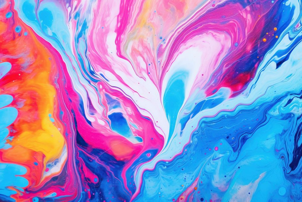Liquid marbling Colorful abstract painting background backgrounds art vibrant color.