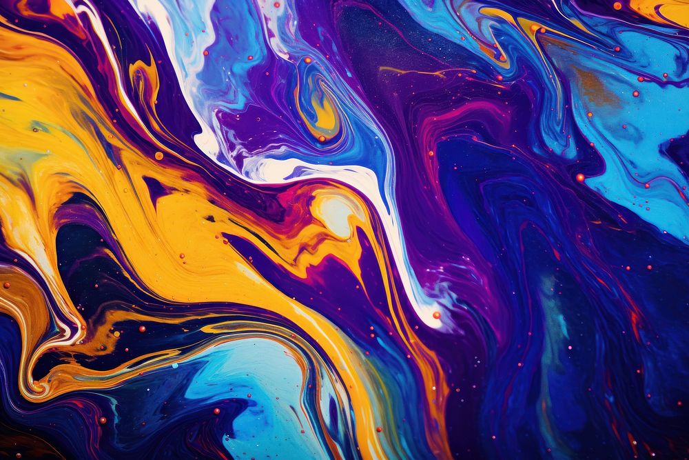 Liquid marbling dark Colorful abstract painting background backgrounds purple vibrant color.