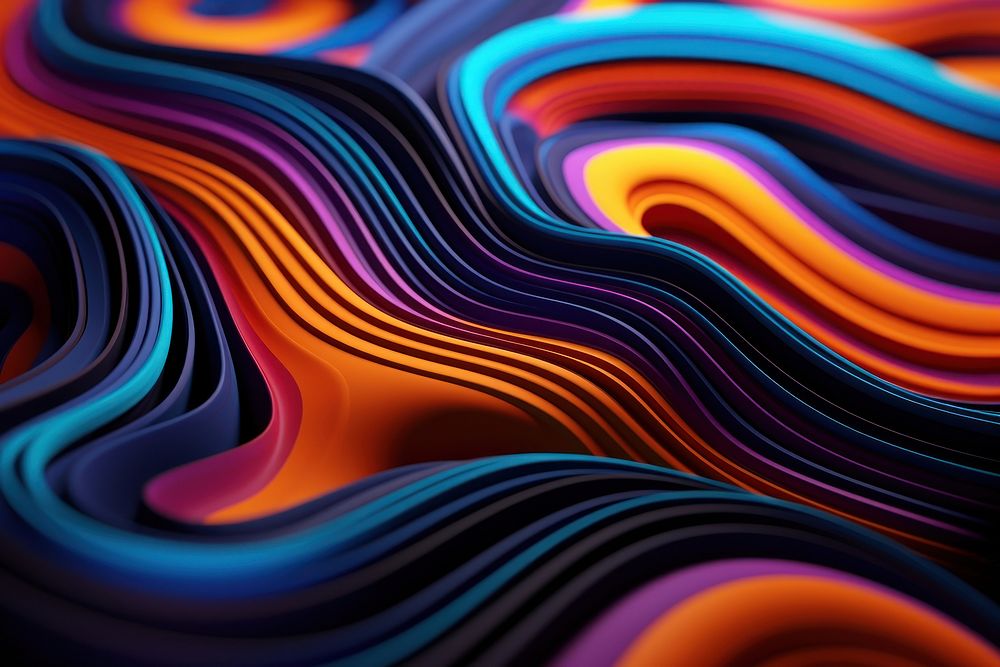 Mesmerizing 3D Abstract Multicolor Visualization backgrounds abstract pattern.