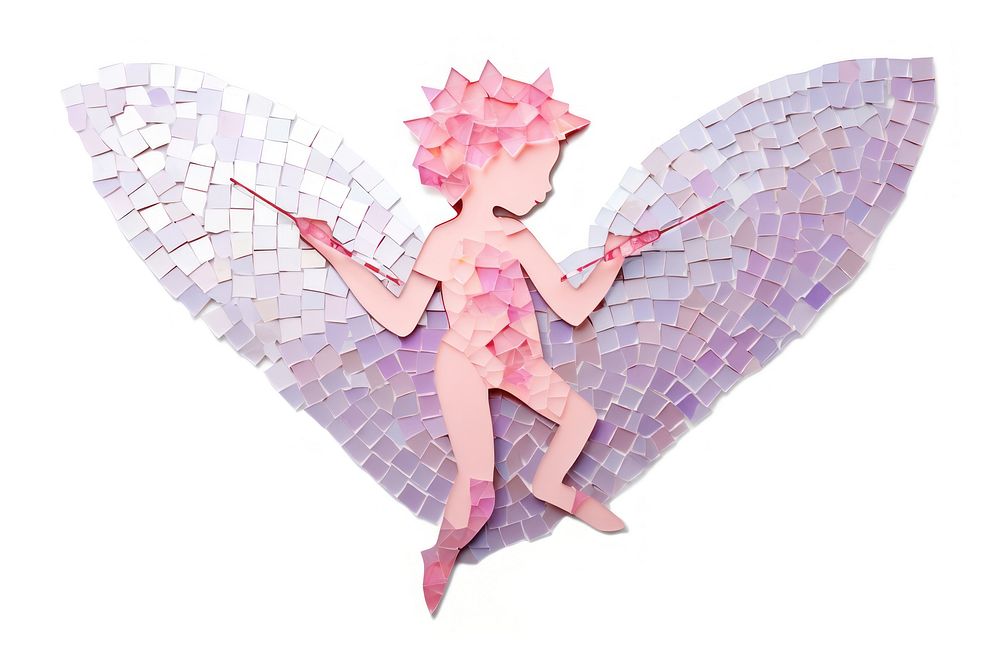 Minimal cupid art angel toy.