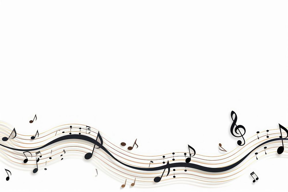 Music line horizontal border backgrounds white background performance.