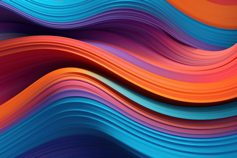 Multicolored wavy abstract stripes painted on background backgrounds pattern accessories.
