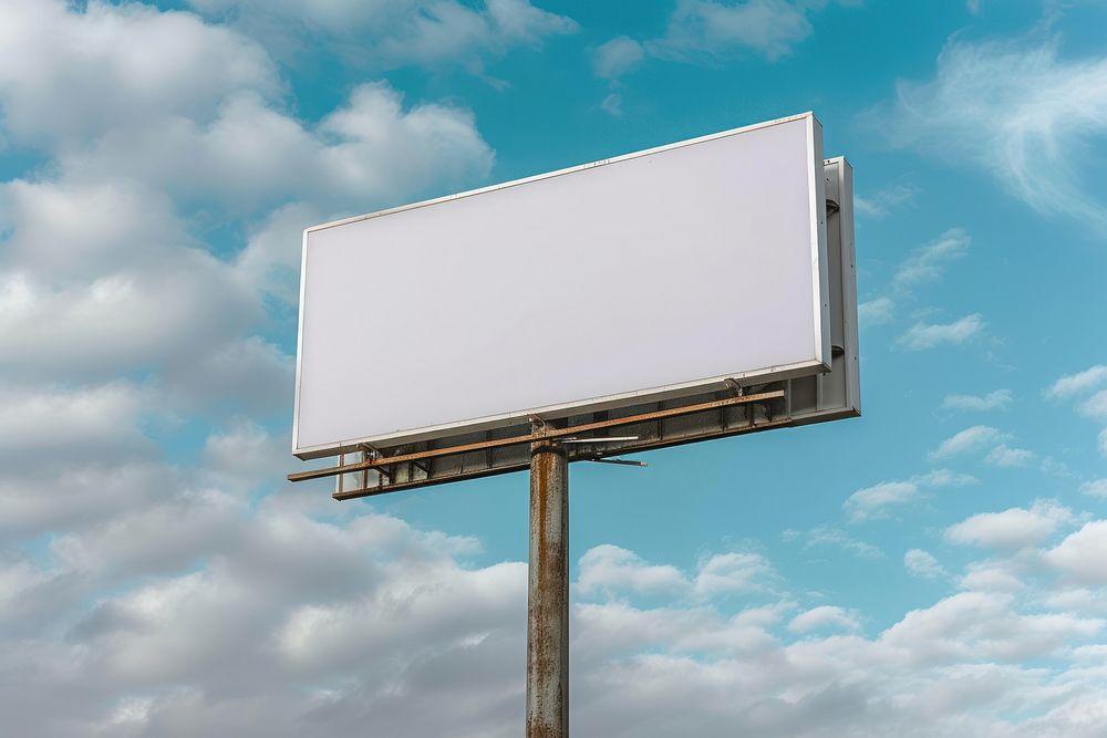 Pylon sign billboard outdoors sky.