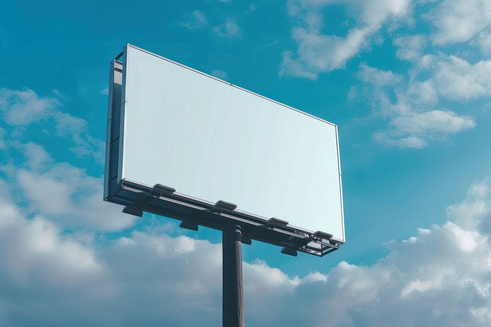 Pylon sign billboard outdoors sky.