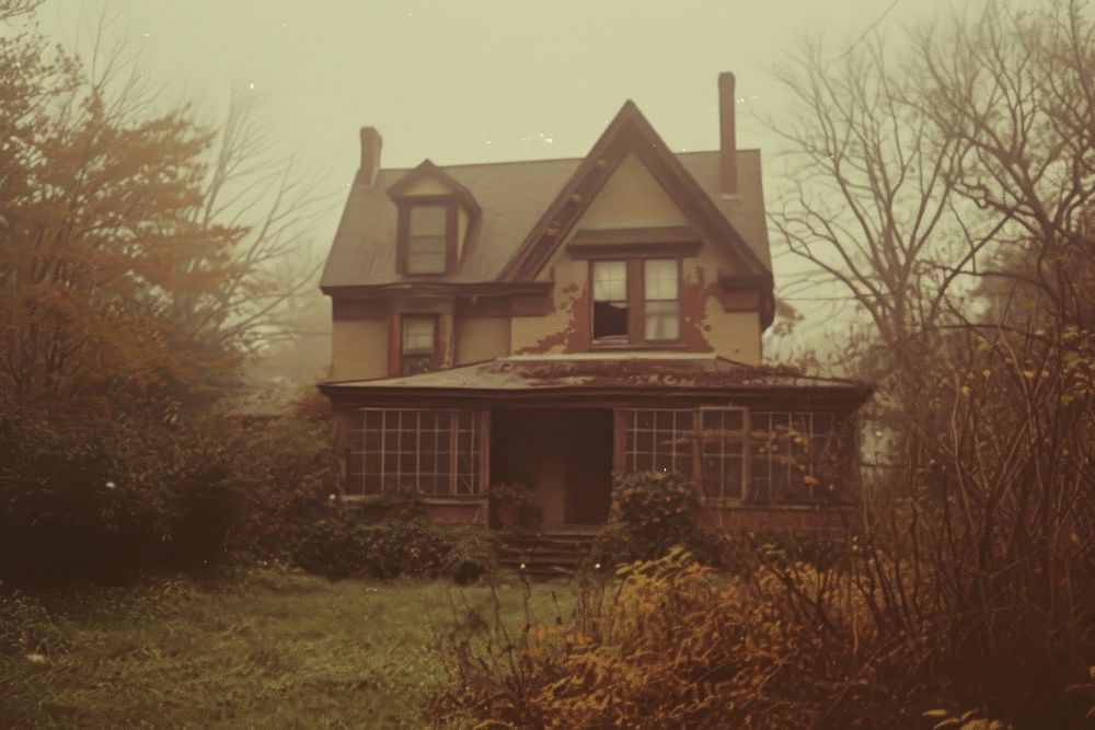 Haunted house architecture building cottage.