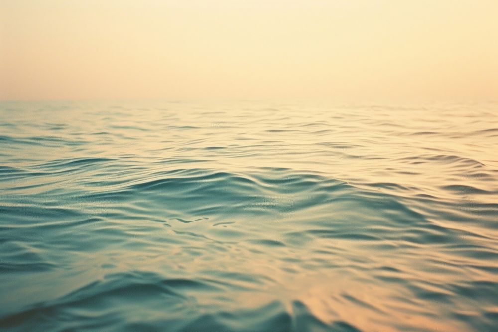 Water surface of ocean in morning backgrounds outdoors horizon.