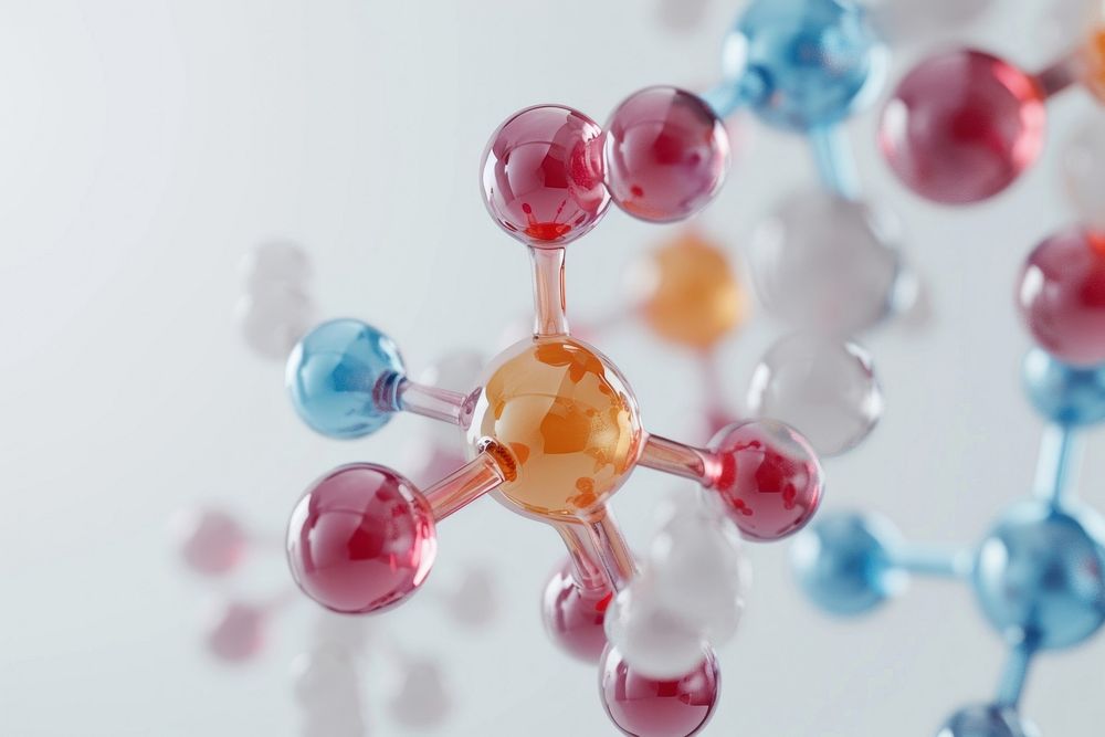 Molecule with biology and chemical toy research medicine.