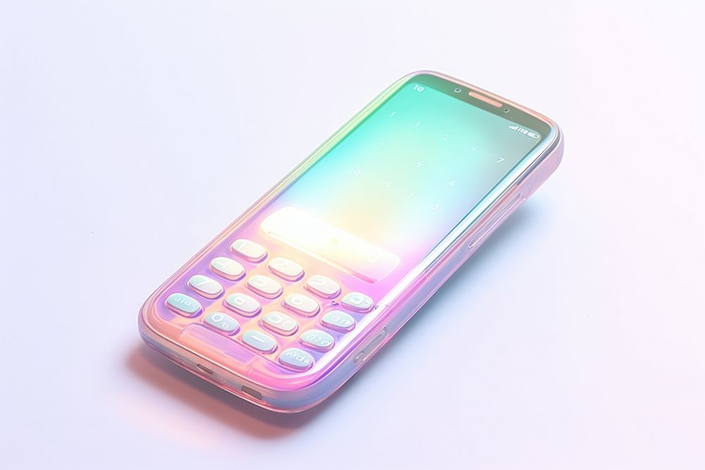 A phone white background electronics calculator.