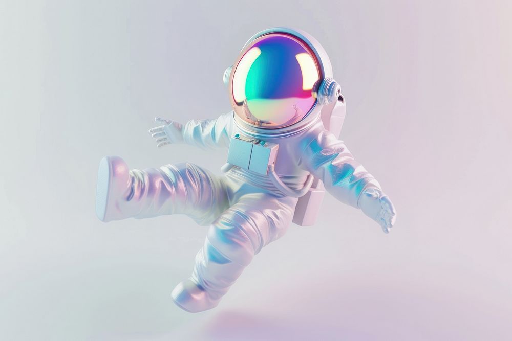 Astronaut floating photography futuristic technology.