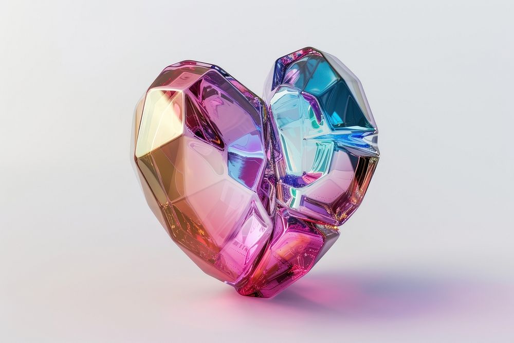 Broken heart gemstone jewelry accessories.