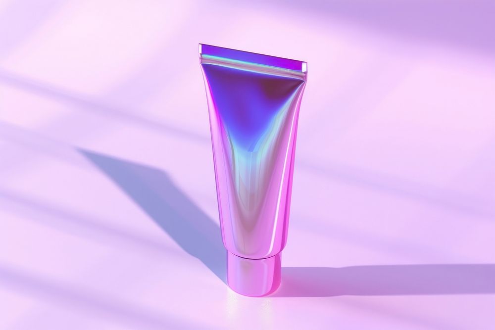 Cosmetic tube cosmetics purple violet.