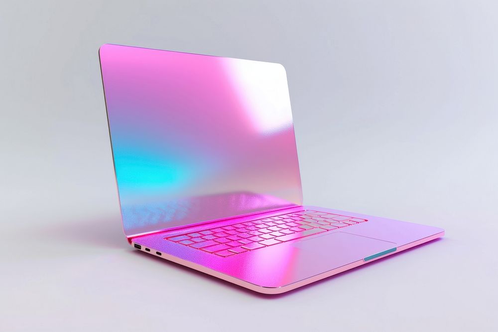 Laptop laptop computer white background.