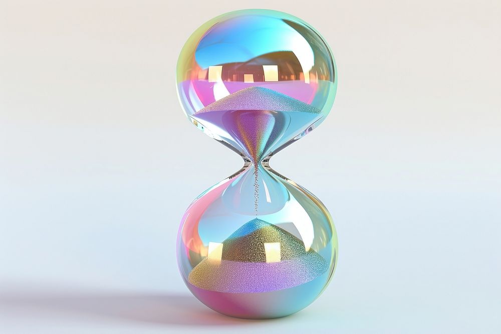 Sandglass reflection hourglass deadline.