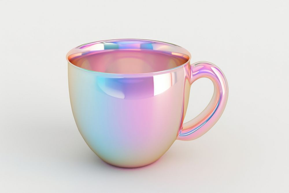 Simple coffee cup icon glass drink mug.