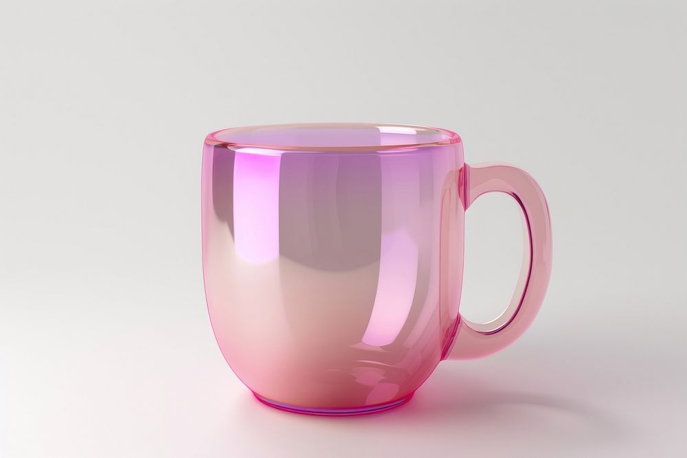 Simple coffee cup icon glass drink mug.