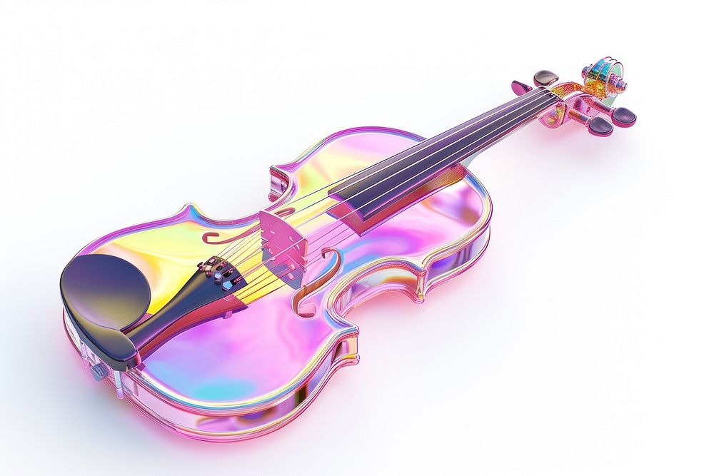 Simple cute violin icon white background performance violinist.