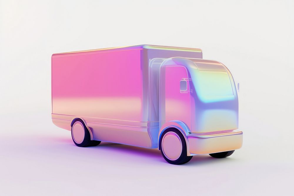 Simple delivery truck icon vehicle wheel van.