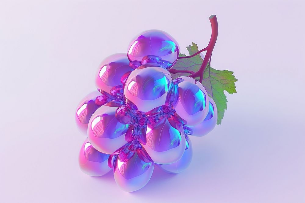 Simple grape grapes purple fruit.