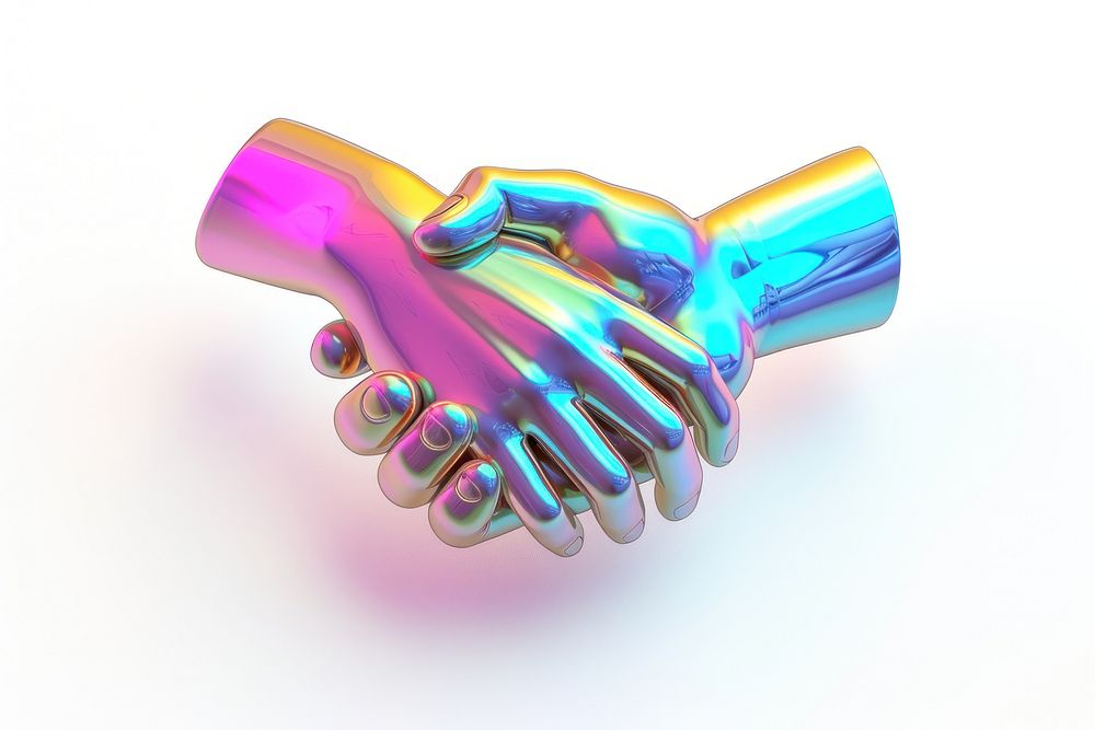 Simple hands shake icon white background agreement handshake.