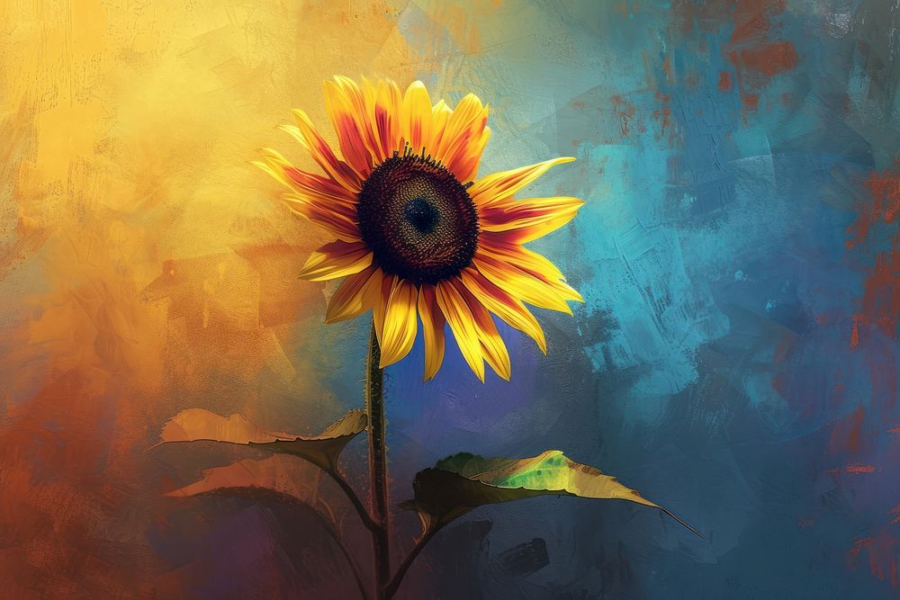 Robot Sunflower sunflower plant art.