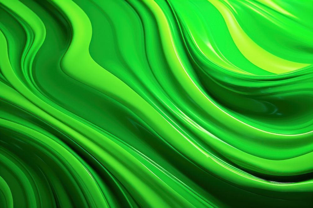 Neon-green flowing liquid waves abstract backgrounds motion textured.