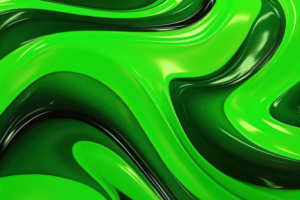 Neon-green flowing liquid waves abstract backgrounds transportation automobile.