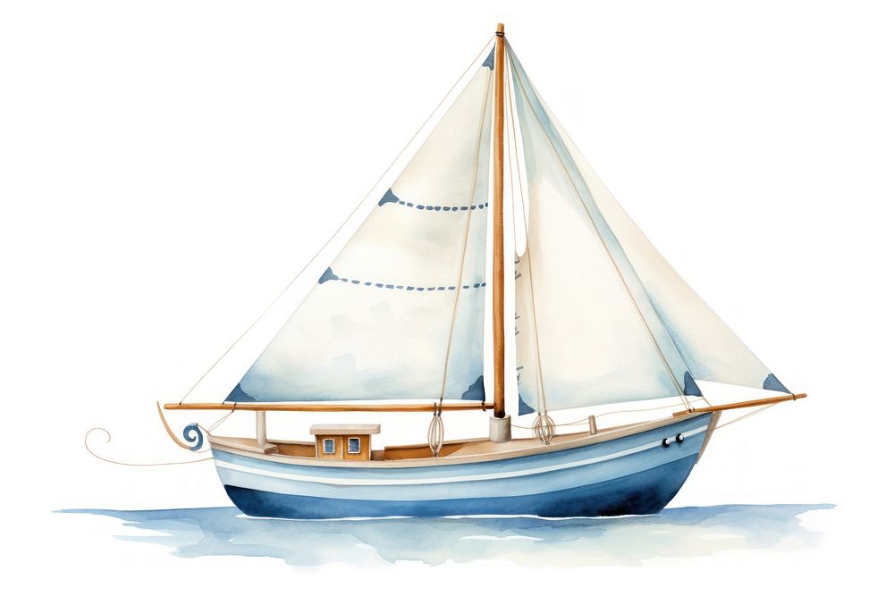 Sailboat watercraft vehicle yacht.