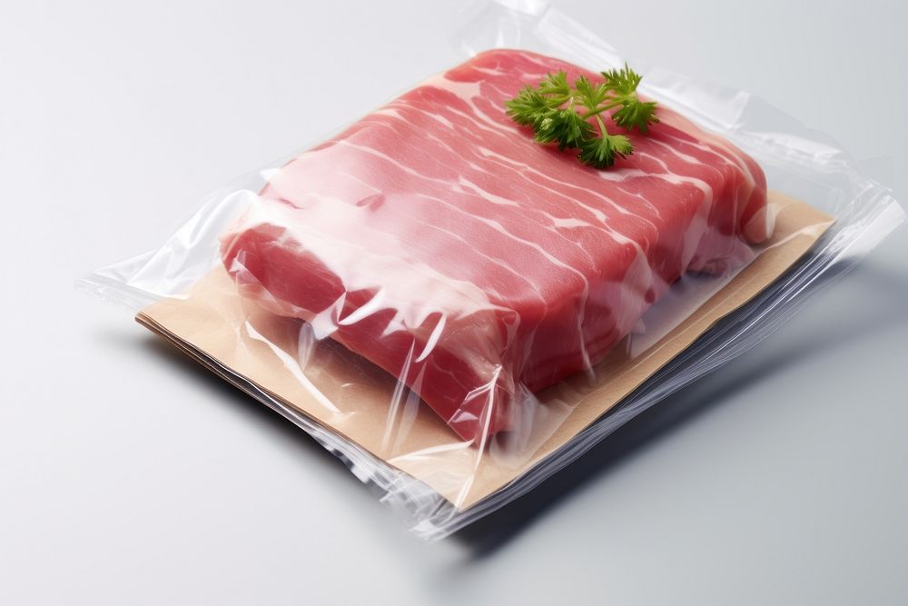 Ham packaging  meat food pork.
