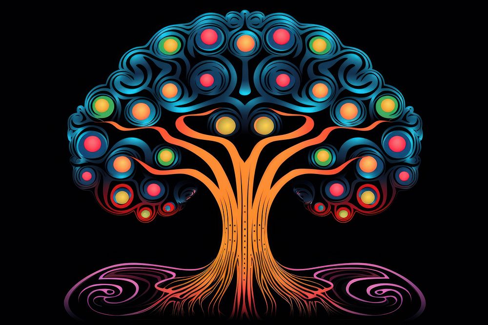 Tree trunk graphics pattern art.