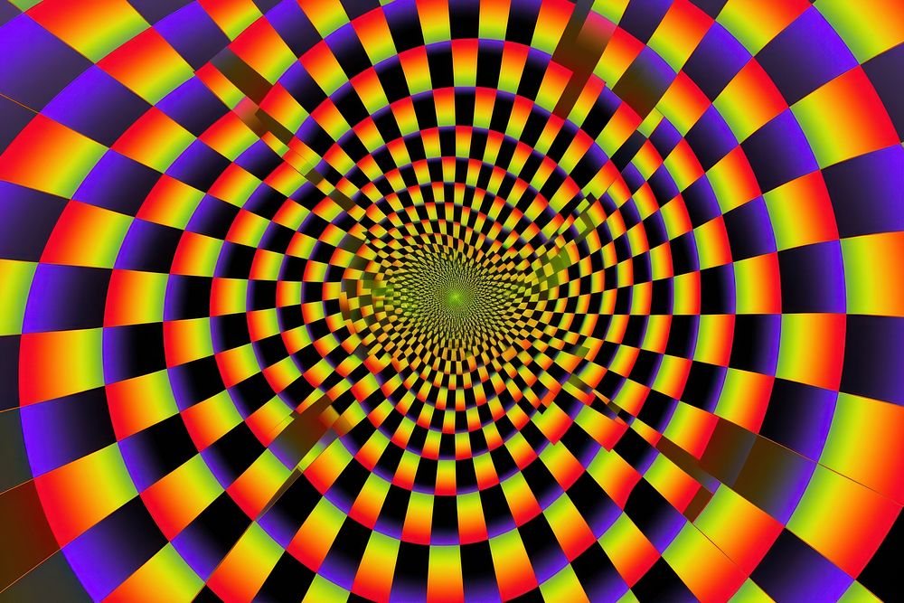 Abstract Graphic Element of abstract minimalistic symmetric psychedelic style backgrounds pattern spiral.