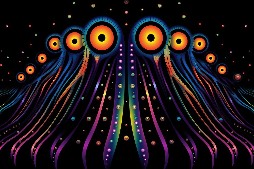 Alien abstract pattern art.