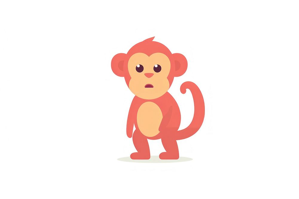 Monkey cartoon cute representation.