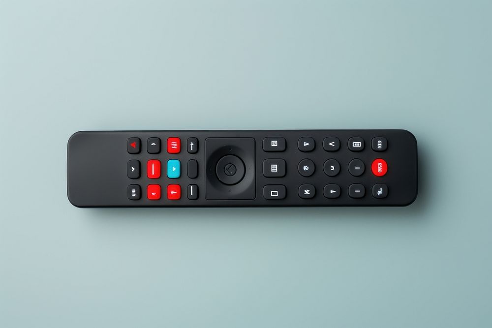 Tv remote control black electronics calculator.