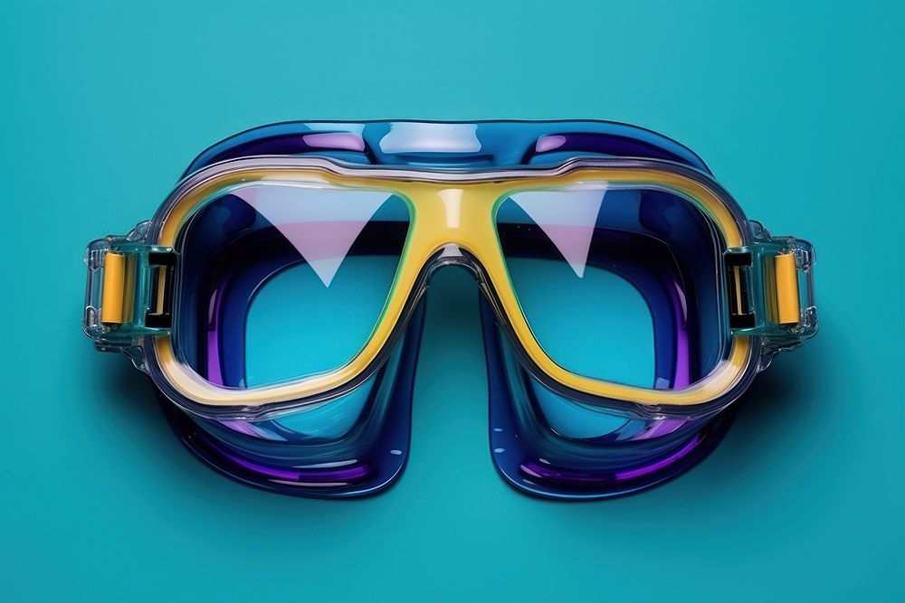 Swimming goggles glasses transparent accessories.