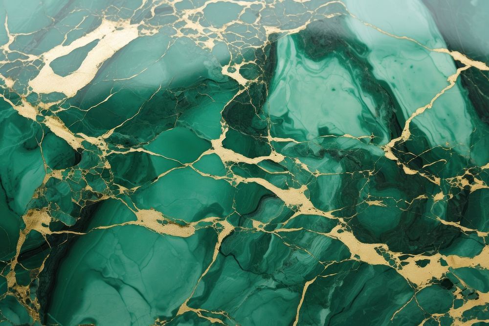 Green marble texture backgrounds turquoise gemstone.