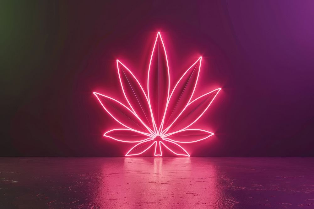 Cannabis light neon night.