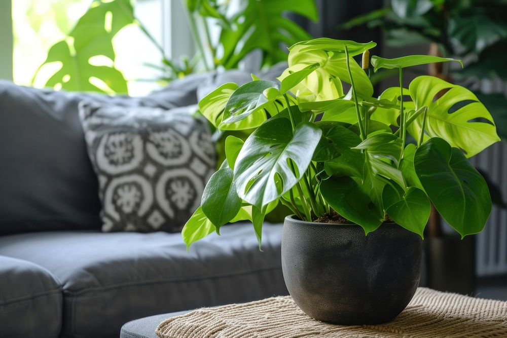 Houseplant leaf living room flowerpot.