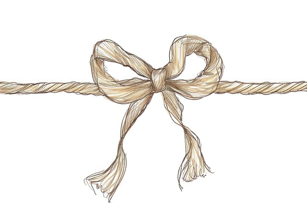 A Line bows knot rope line creativity.